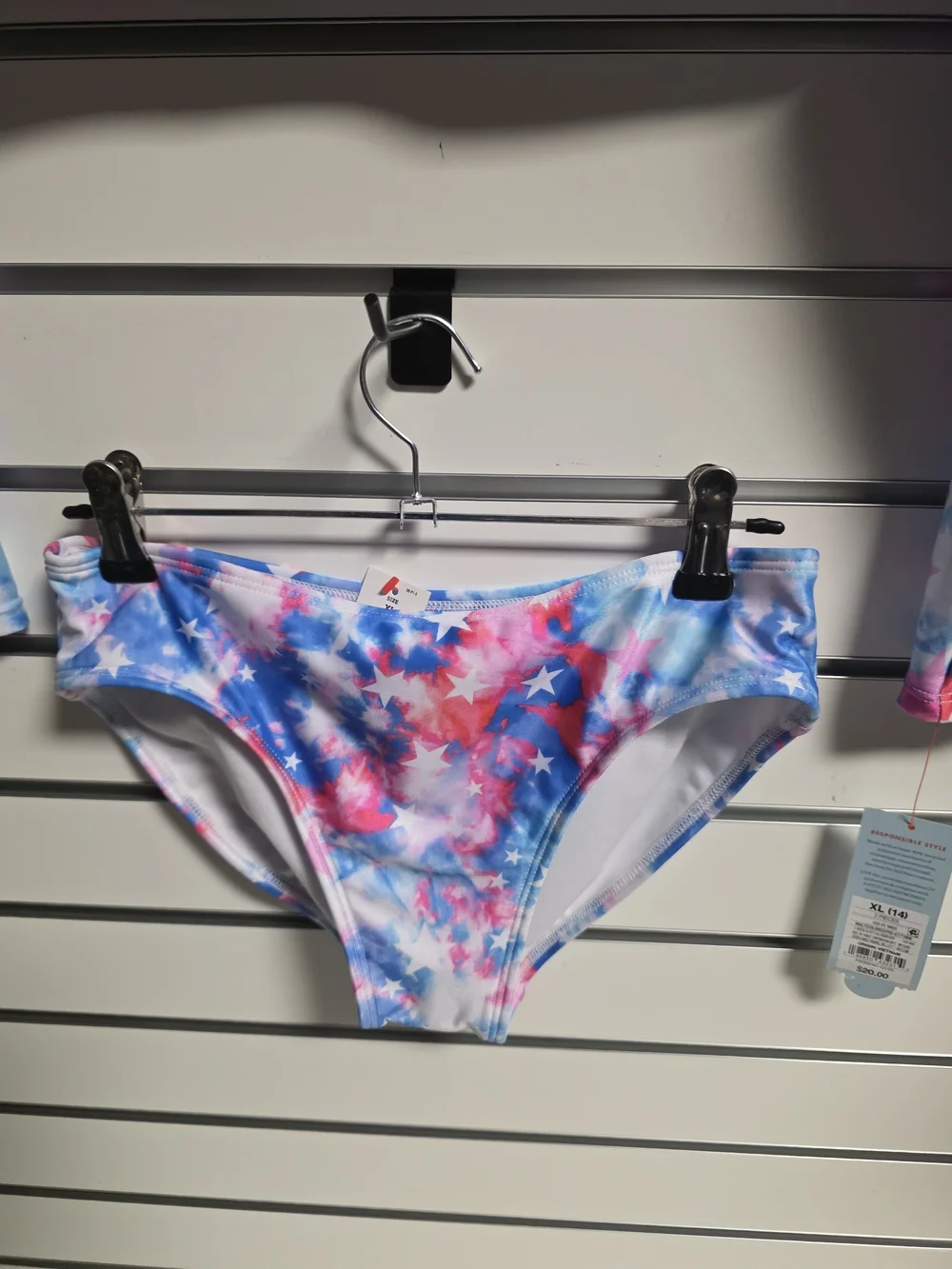 Cat & Jack Girls Long-Sleeve Swim Set - Pink & Blue Star Tie-Dye